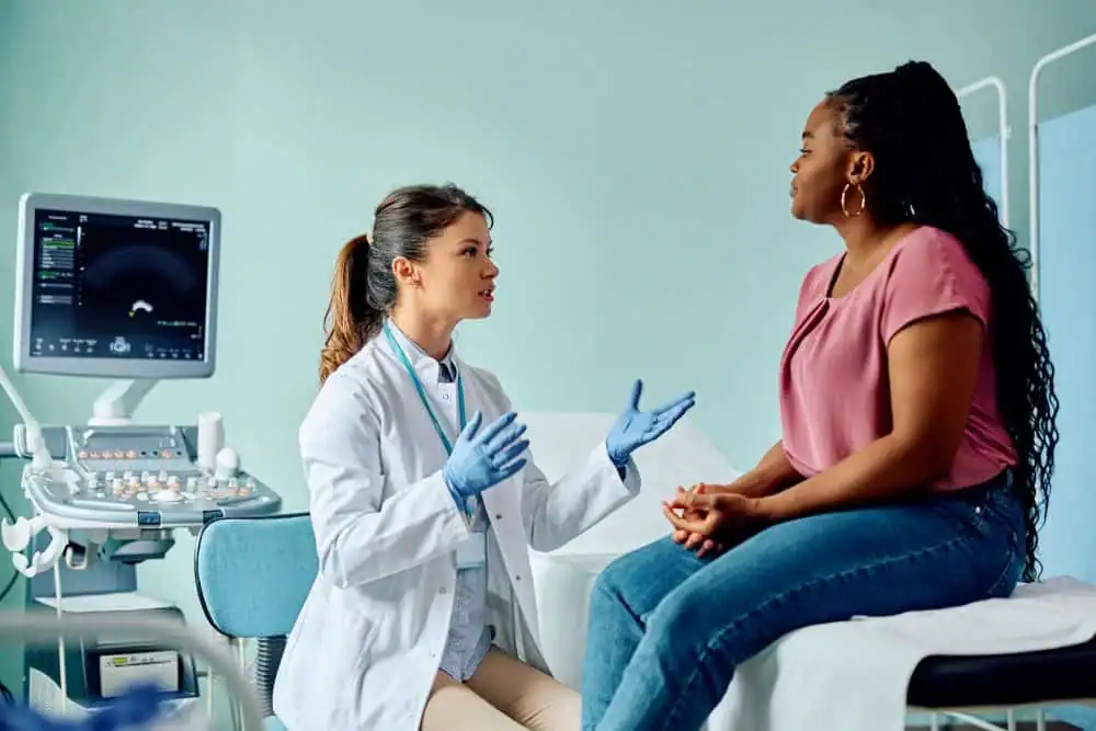 Rejuvenating Intimacy: Exploring Surgical Solutions for Vaginal Laxity 1 Woman have consultation about vaginal laxity Windsor