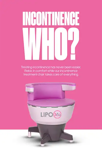 LIPO360 EMS Chair Can Help with Urinary Incontinence 2 Image of a urinary incontinence treatment seat Windsor